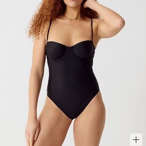 J. CREW Black One-Piece Swimsuit